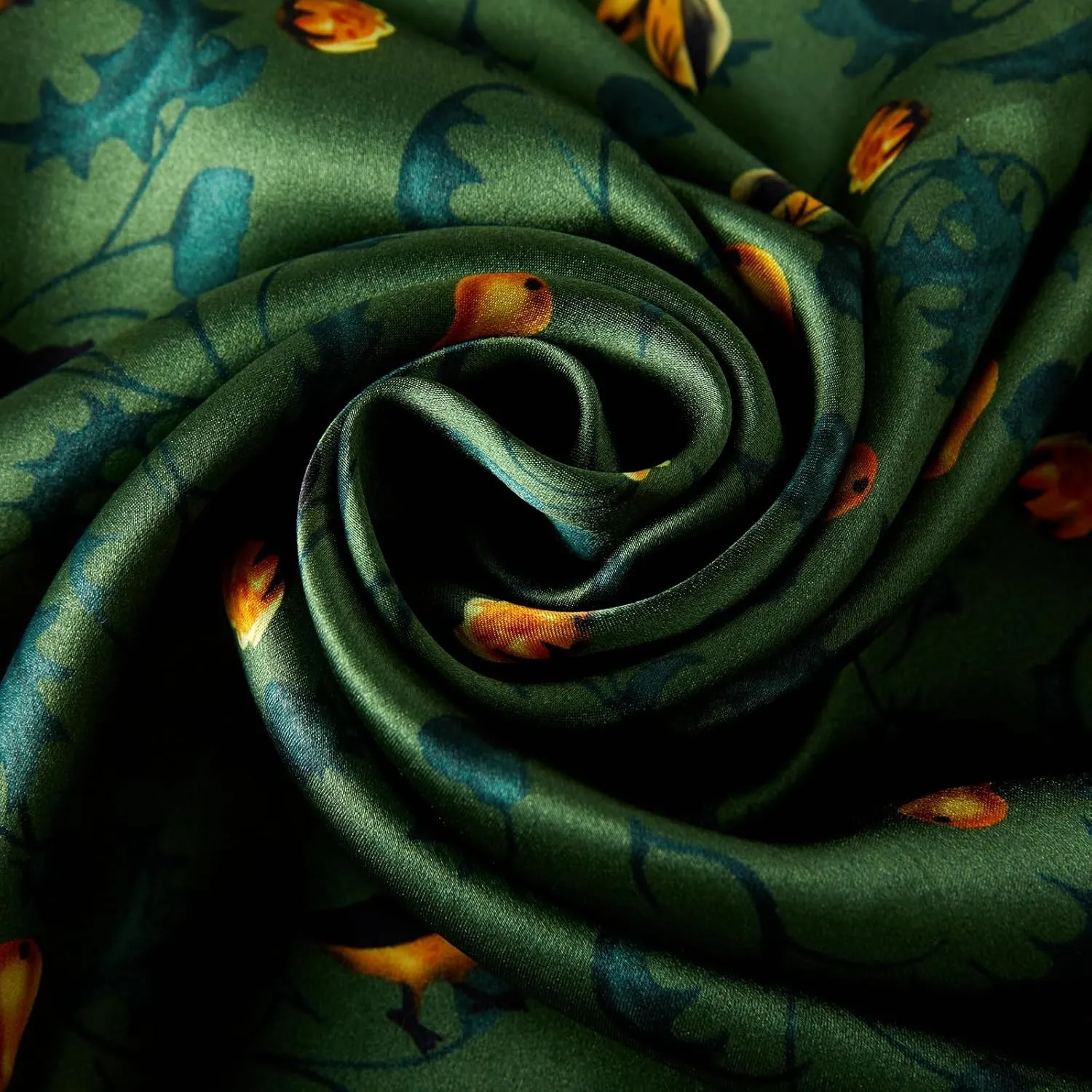 100% Mulberry Silk Scarf 43 Inches Large Square Wrap for Hair Night Sleeping Scarf for Women Head Scarf