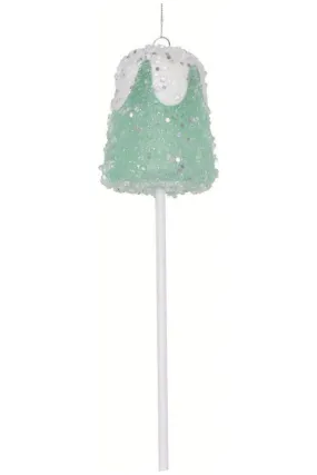 10" Green Gumdrop Lollipop Ornament (Set of 3)