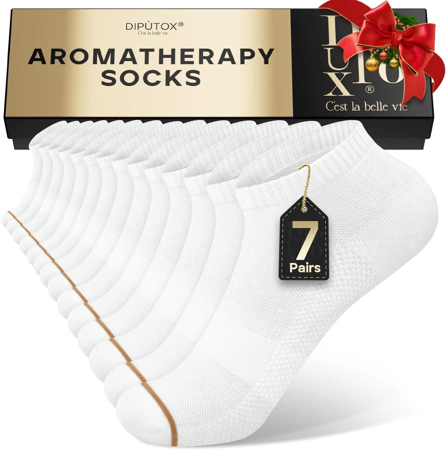 Ankle Cotton Socks for Men & Women,Aromatic Scent,No Show Arch Compression,Ideal for Running/Hiking/Gifts