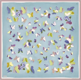 Armine Butterfly Print Silk Scarf #32