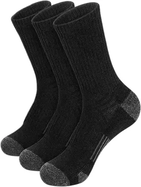 Athletic Socks Cushion Running Socks Crew Socks Outdoor Sports Socks Basketball Socks for Men Women 3-6 Pairs
