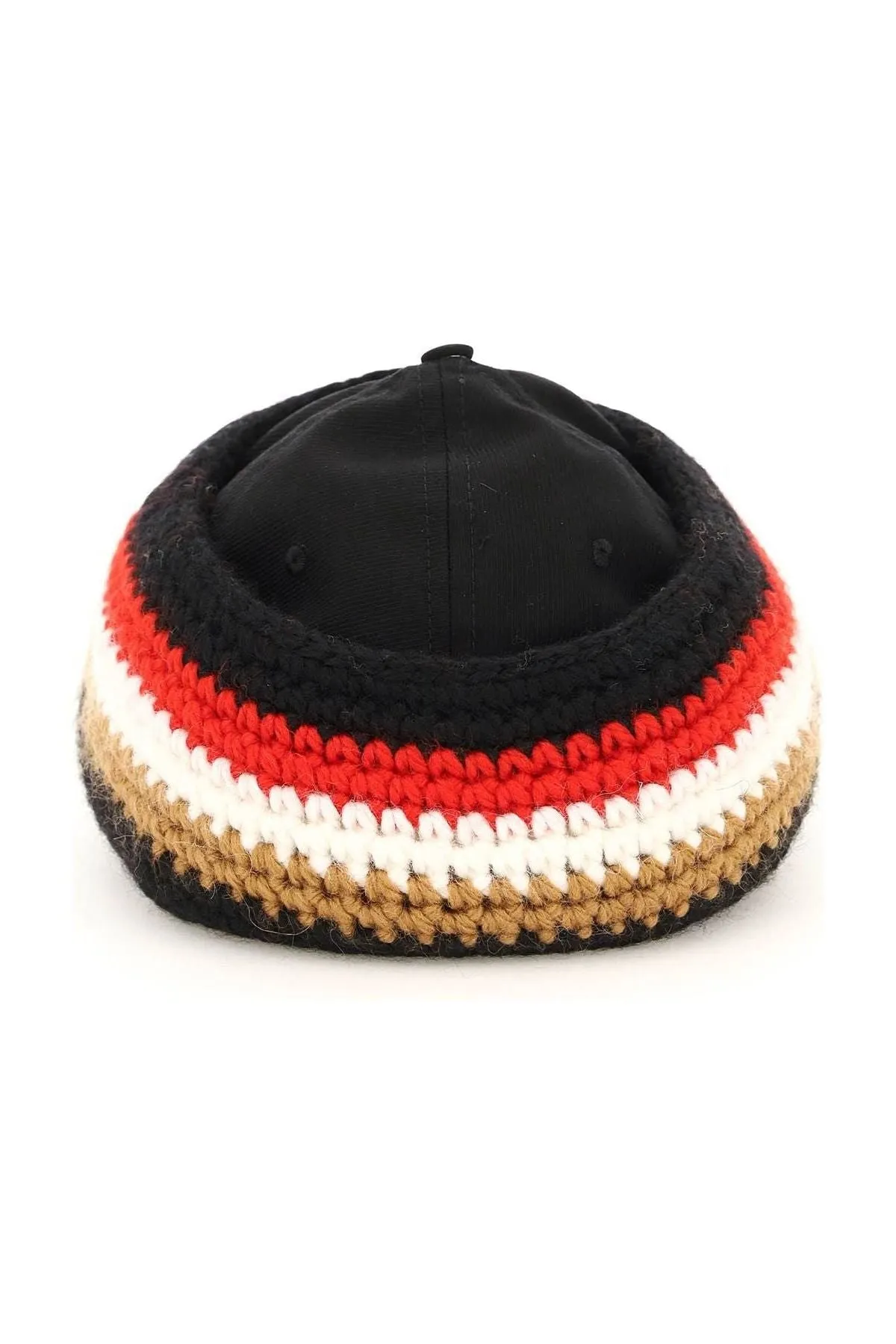 BASEBALL CAP WITH KNIT HEADBAND