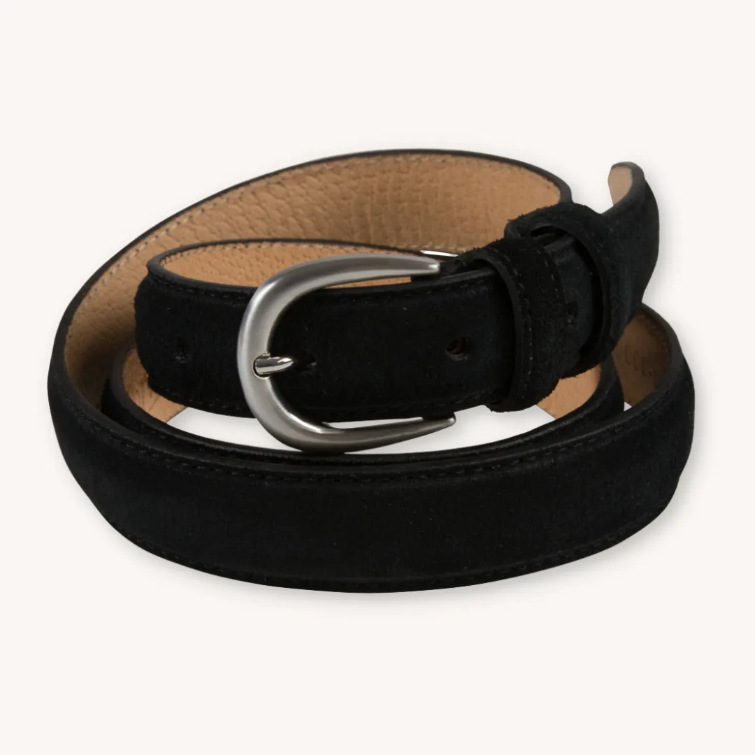 Black Suede Belt