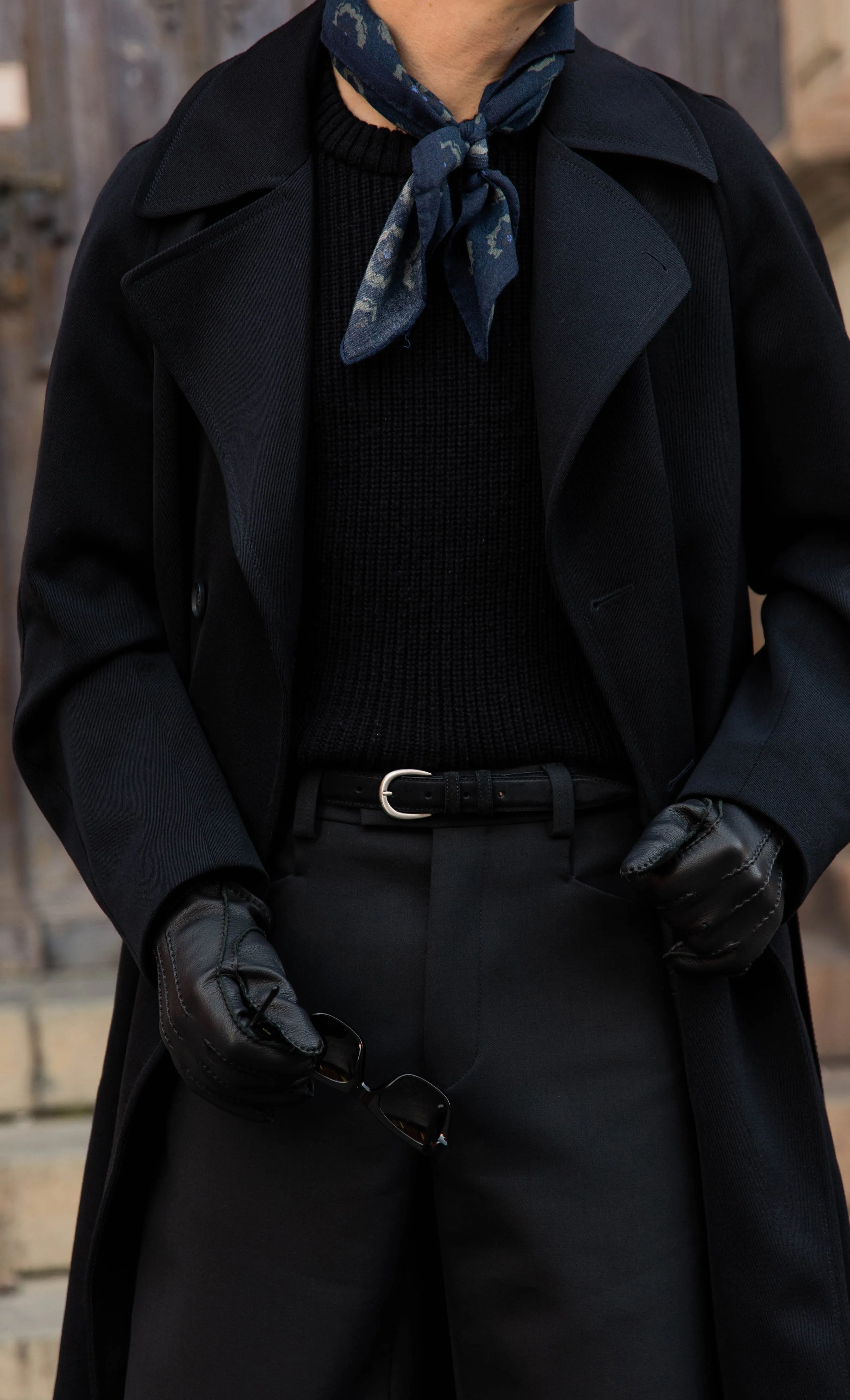 Black Suede Belt