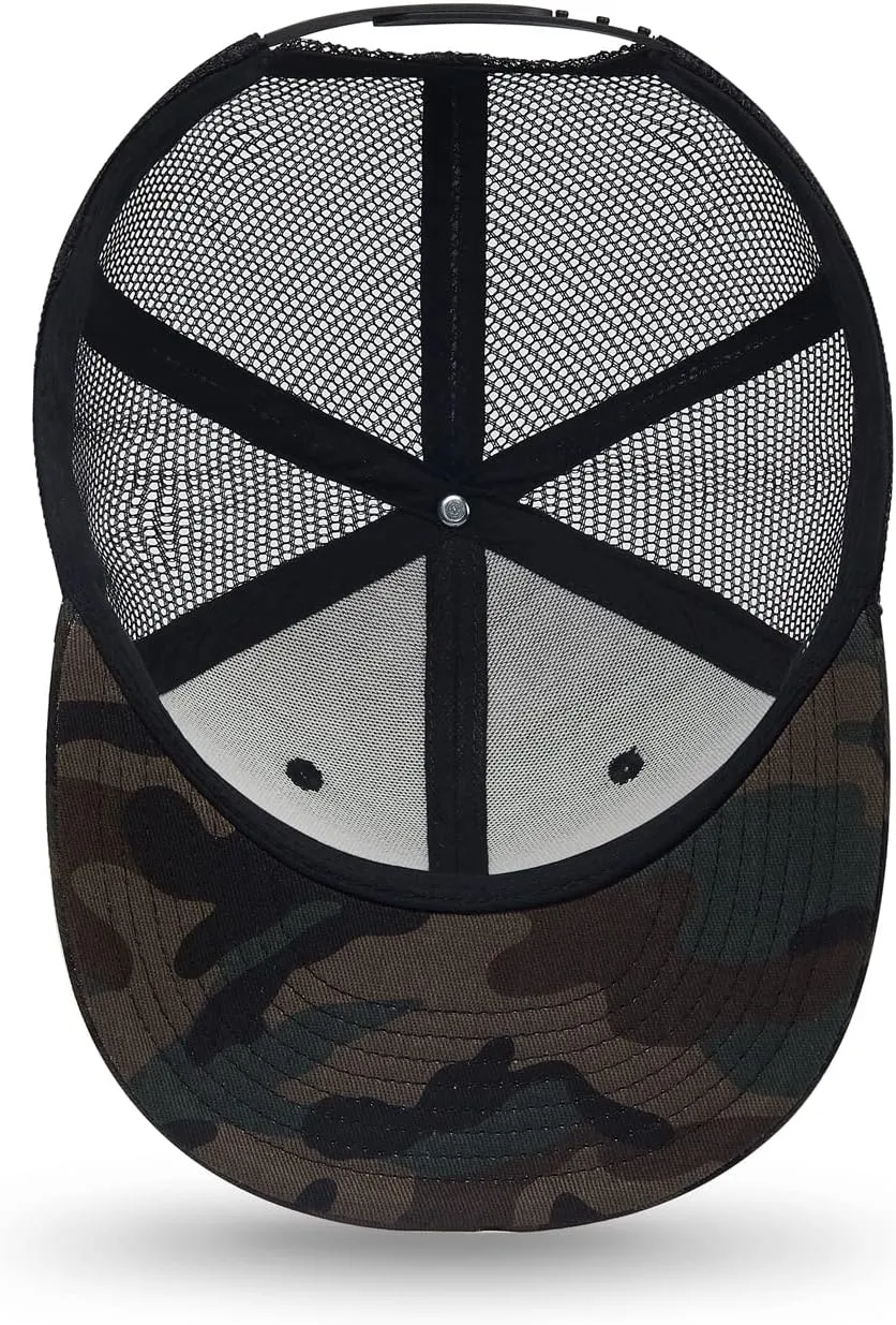 Custom Flat Bill Hats Design Your Own Text Custom Trucker Hats Embroidery Flat Bill Personalized Mesh Hip Hop Snapback Hat