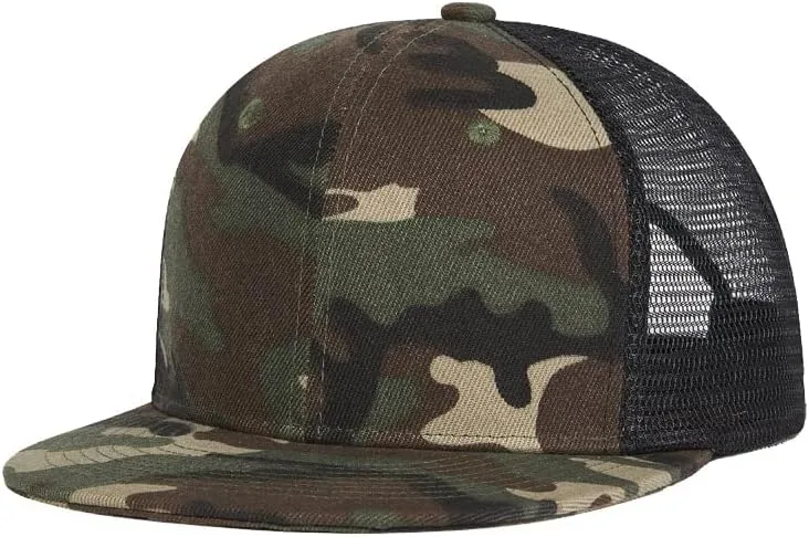 Custom Flat Bill Hats Design Your Own Text Custom Trucker Hats Embroidery Flat Bill Personalized Mesh Hip Hop Snapback Hat