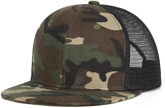 Custom Flat Bill Hats Design Your Own Text Custom Trucker Hats Embroidery Flat Bill Personalized Mesh Hip Hop Snapback Hat