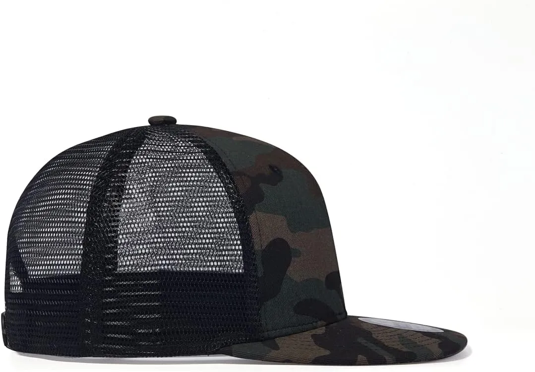 Custom Flat Bill Hats Design Your Own Text Custom Trucker Hats Embroidery Flat Bill Personalized Mesh Hip Hop Snapback Hat