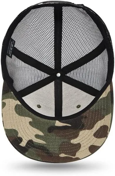 Custom Flat Bill Hats Design Your Own Text Custom Trucker Hats Embroidery Flat Bill Personalized Mesh Hip Hop Snapback Hat