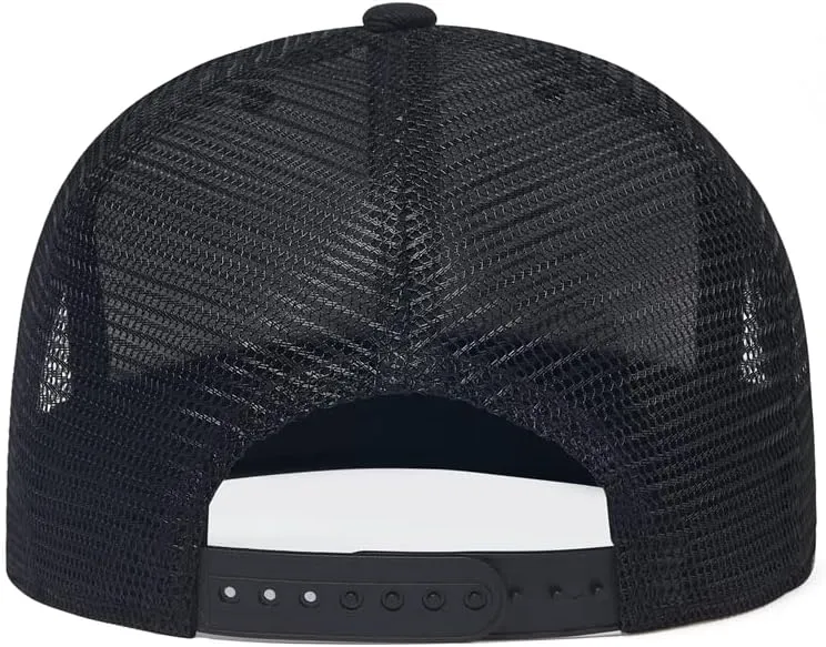 Custom Flat Bill Hats Design Your Own Text Custom Trucker Hats Embroidery Flat Bill Personalized Mesh Hip Hop Snapback Hat