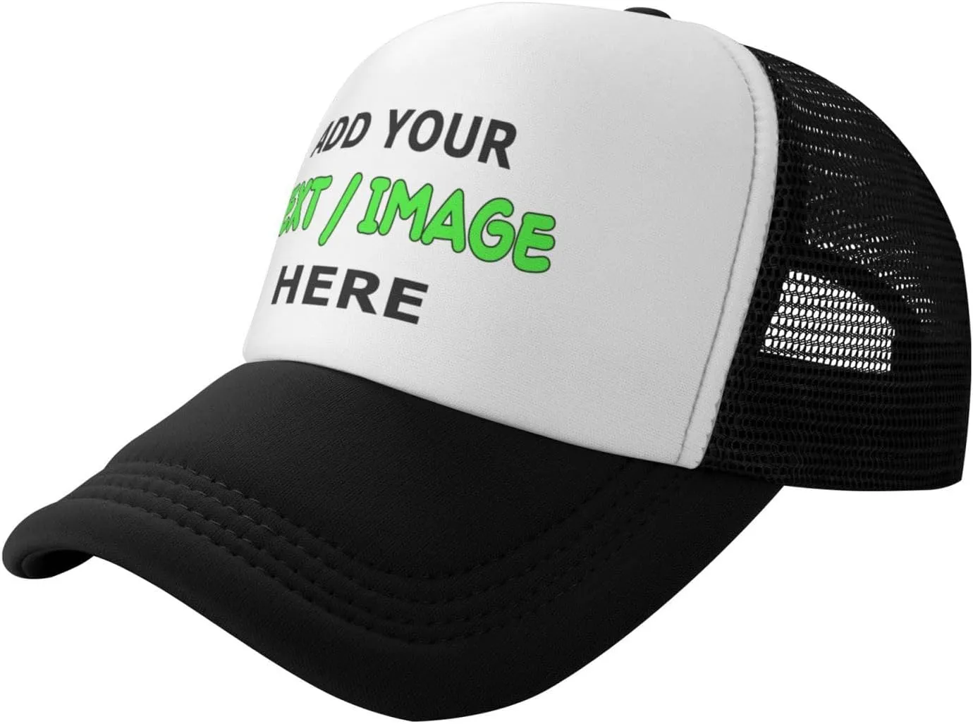 Custom Hats for Men Women, Add Your Text/Image/Photo Personalized Wholesale Price Baseball Cap Trucker Hat