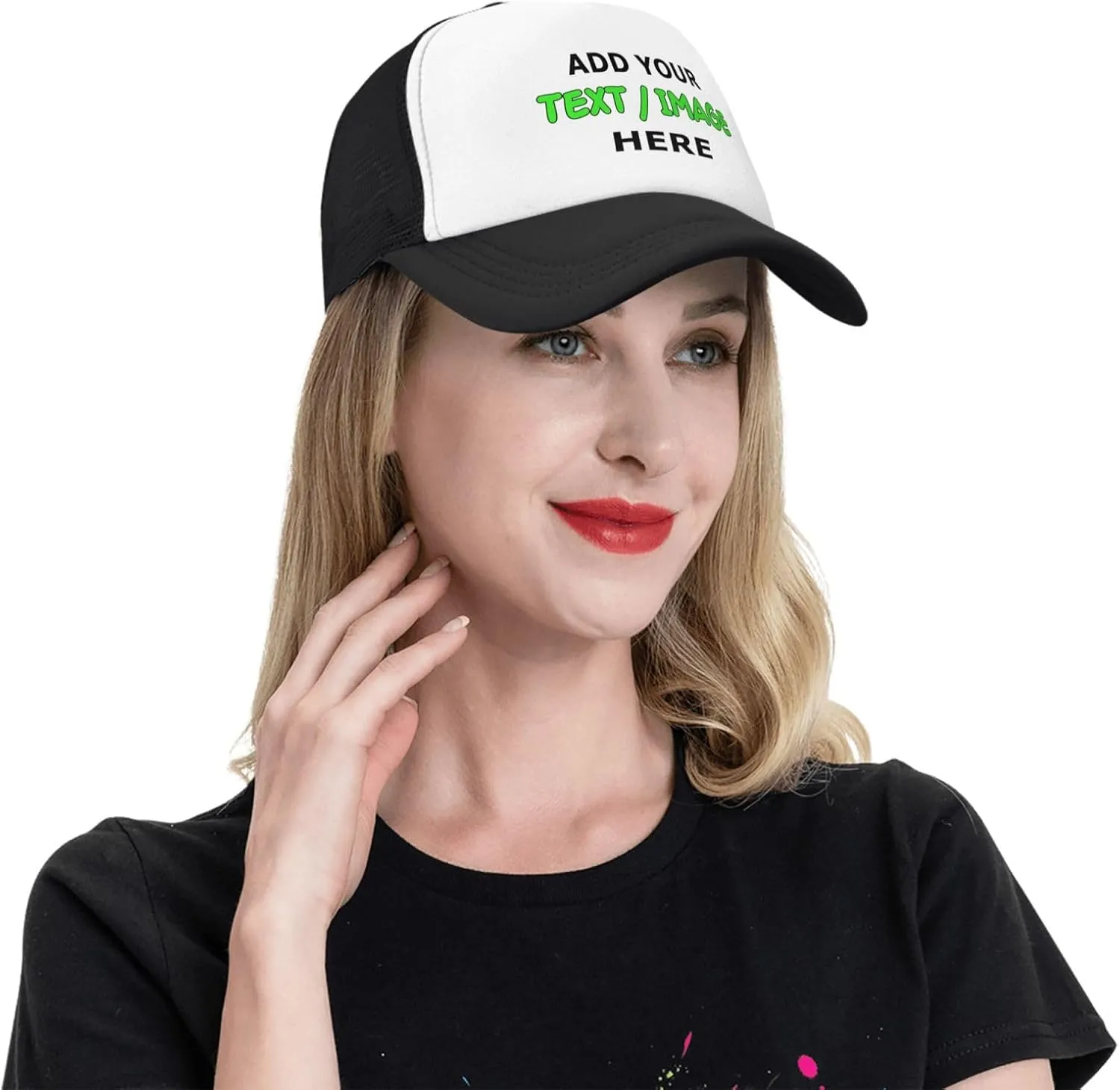 Custom Hats for Men Women, Add Your Text/Image/Photo Personalized Wholesale Price Baseball Cap Trucker Hat