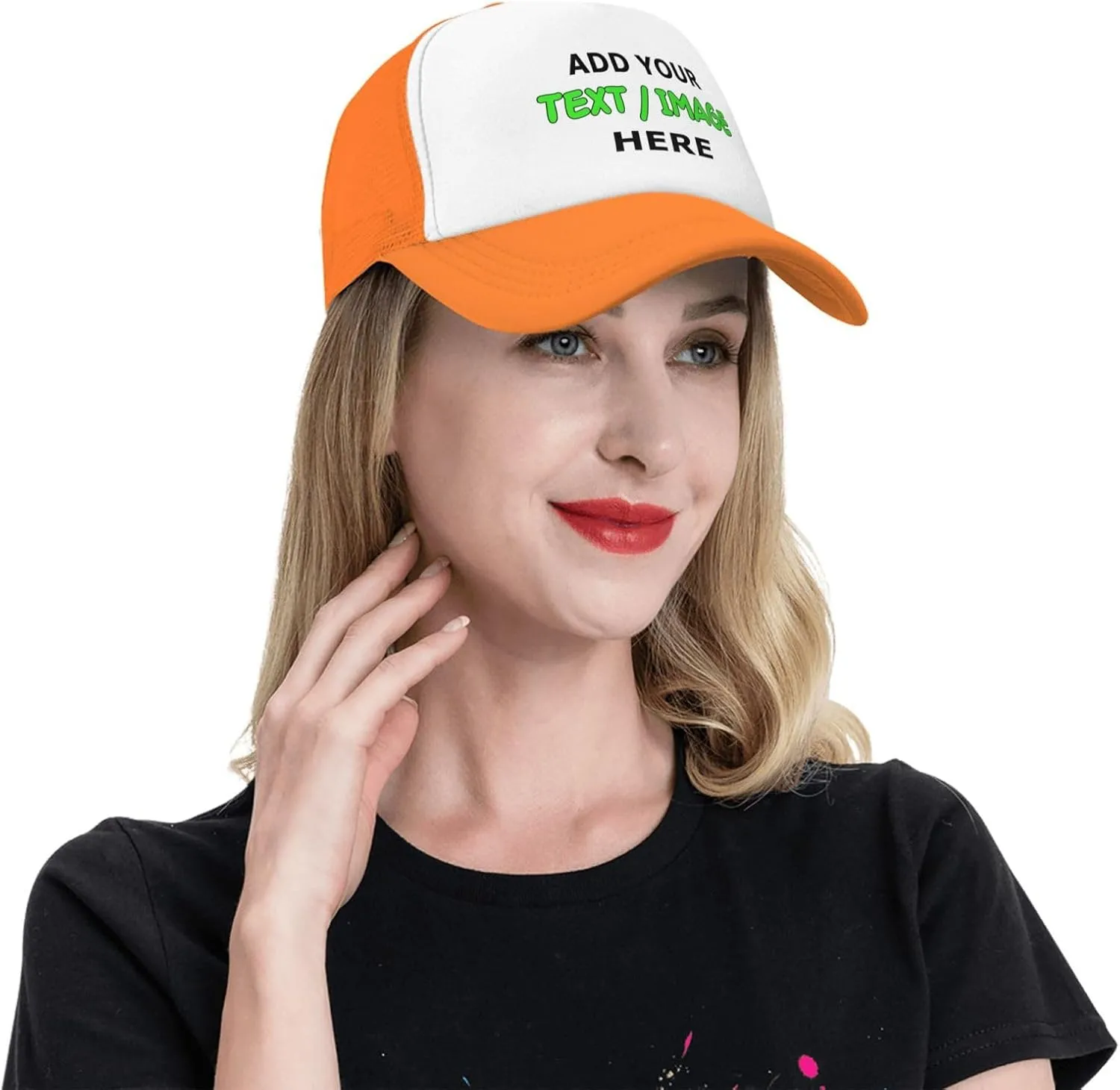 Custom Hats for Men Women, Add Your Text/Image/Photo Personalized Wholesale Price Baseball Cap Trucker Hat