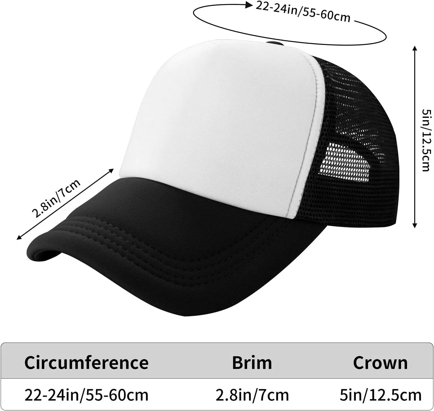 Custom Hats for Men Women, Add Your Text/Image/Photo Personalized Wholesale Price Baseball Cap Trucker Hat