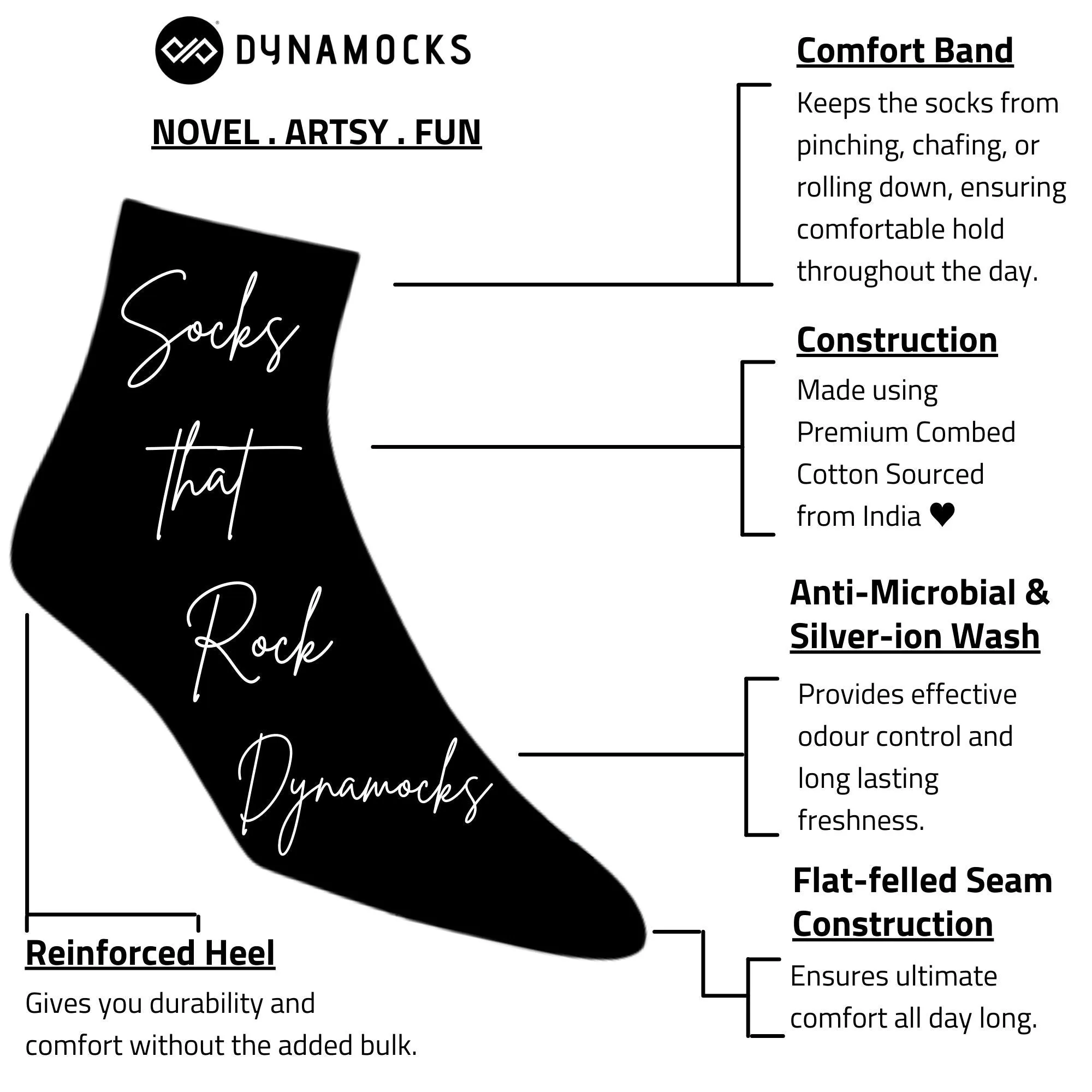Dynamic Ankle Socks - Pack of 4 in Chic Patterns
