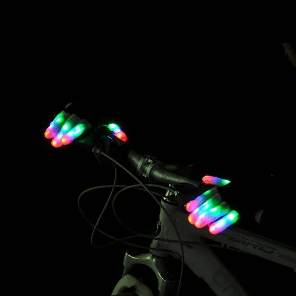 Full Finger LED Rave Gloves - Two Pack Discount