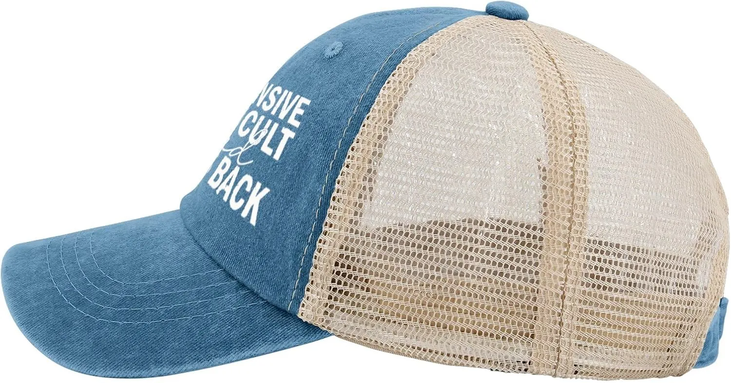 Hat Mens with Design Denim Hats Men AllBlack Cycling Cap Humor Unique Gifts for Writer