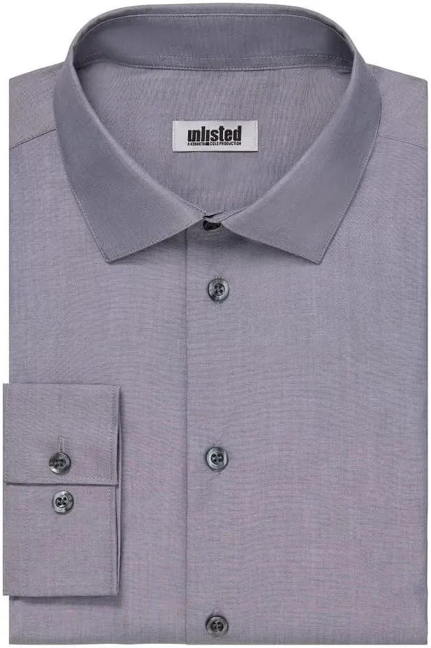 Kenneth Cole Men's Regular Fit Solid Dress Shirt - Amazon Exclusive