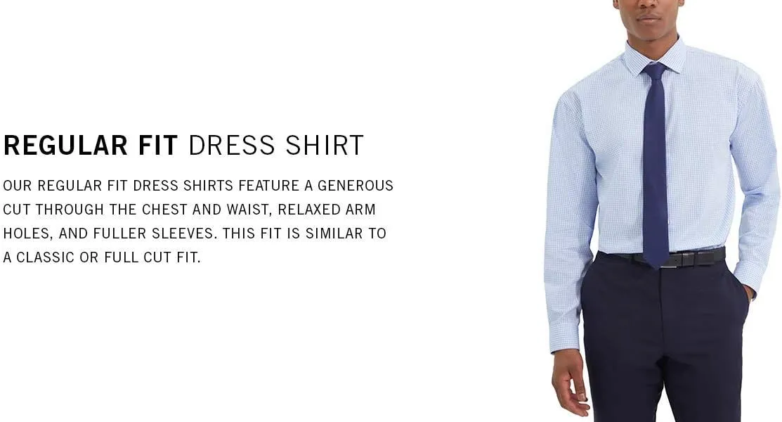 Kenneth Cole Men's Regular Fit Solid Dress Shirt - Amazon Exclusive
