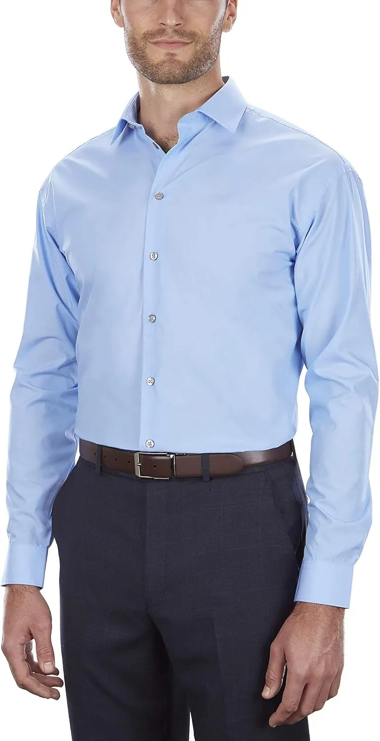 Kenneth Cole Men's Regular Fit Solid Dress Shirt - Amazon Exclusive