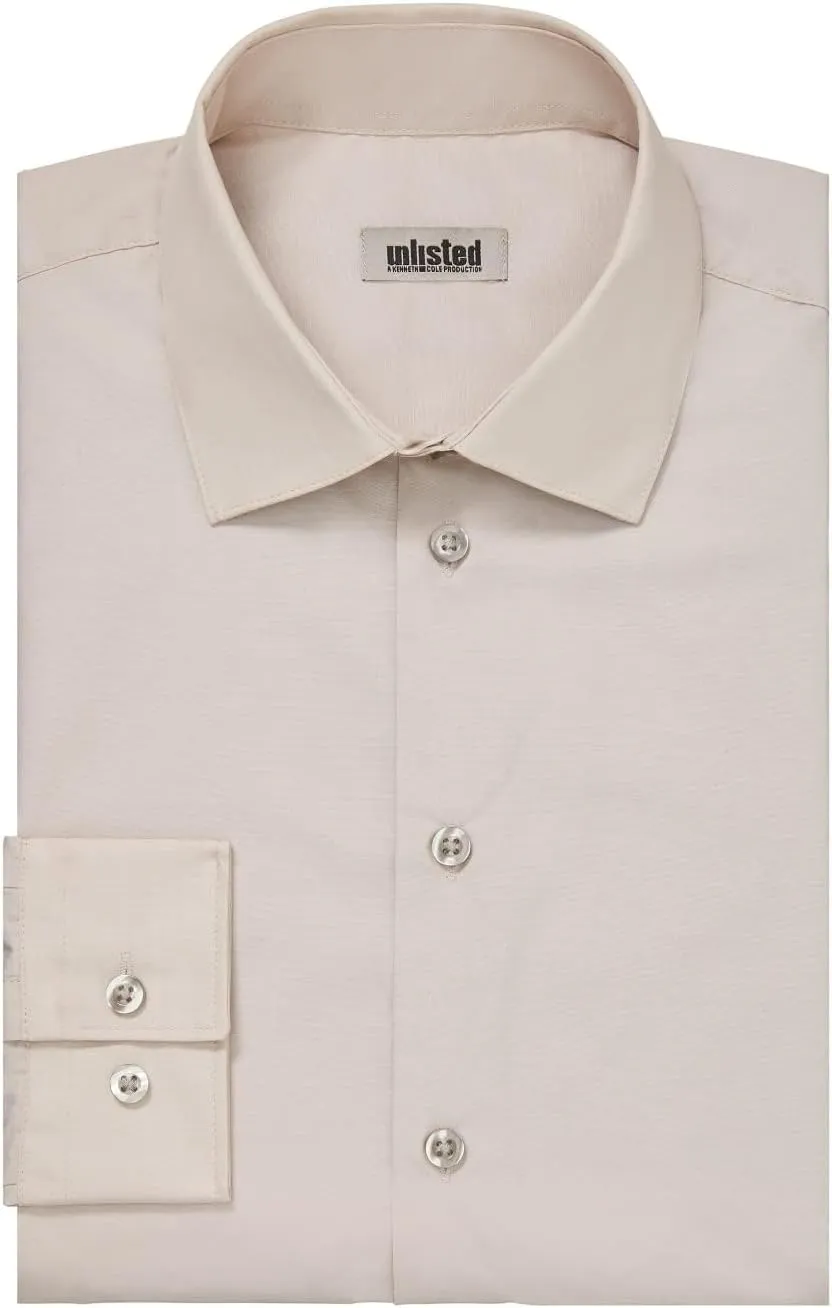 Kenneth Cole Men's Regular Fit Solid Dress Shirt - Amazon Exclusive