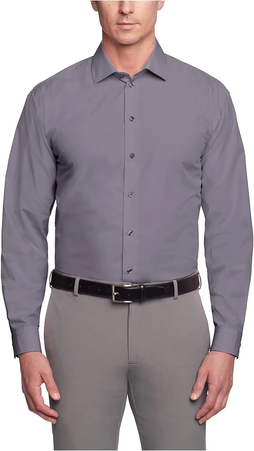 Kenneth Cole Men's Regular Fit Solid Dress Shirt - Amazon Exclusive