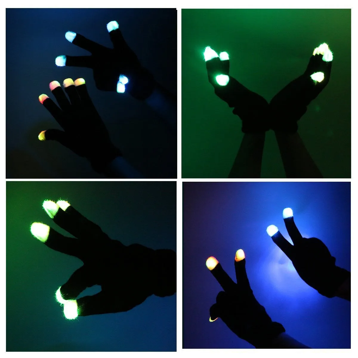 LED Rave Gloves