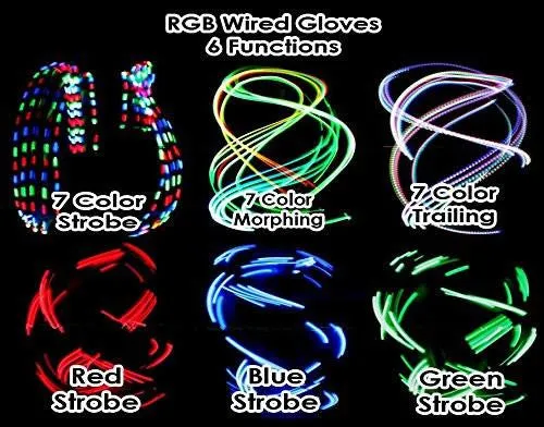 LED Rave Gloves