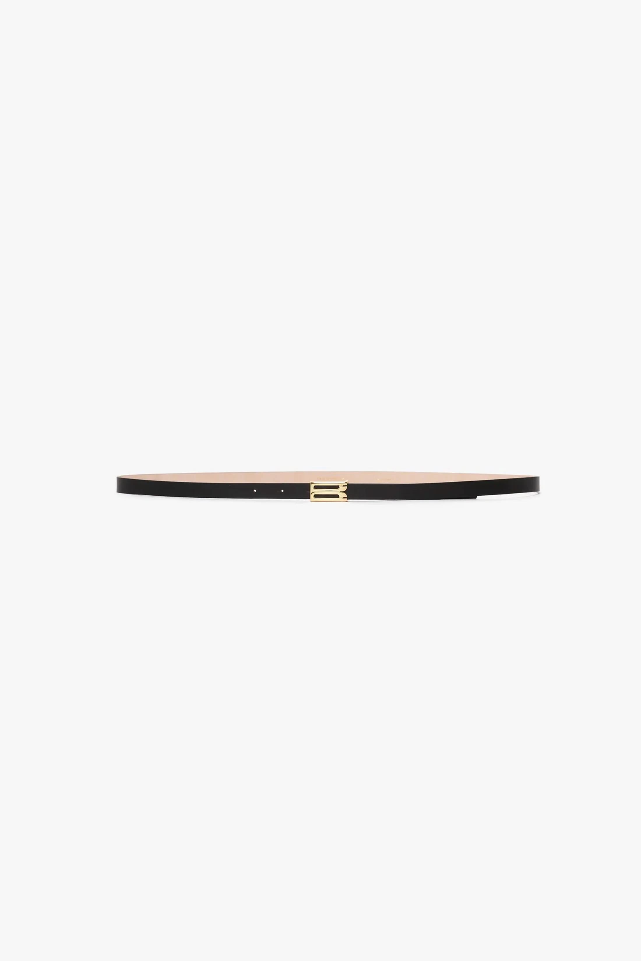 Micro Frame Belt In Black Leather