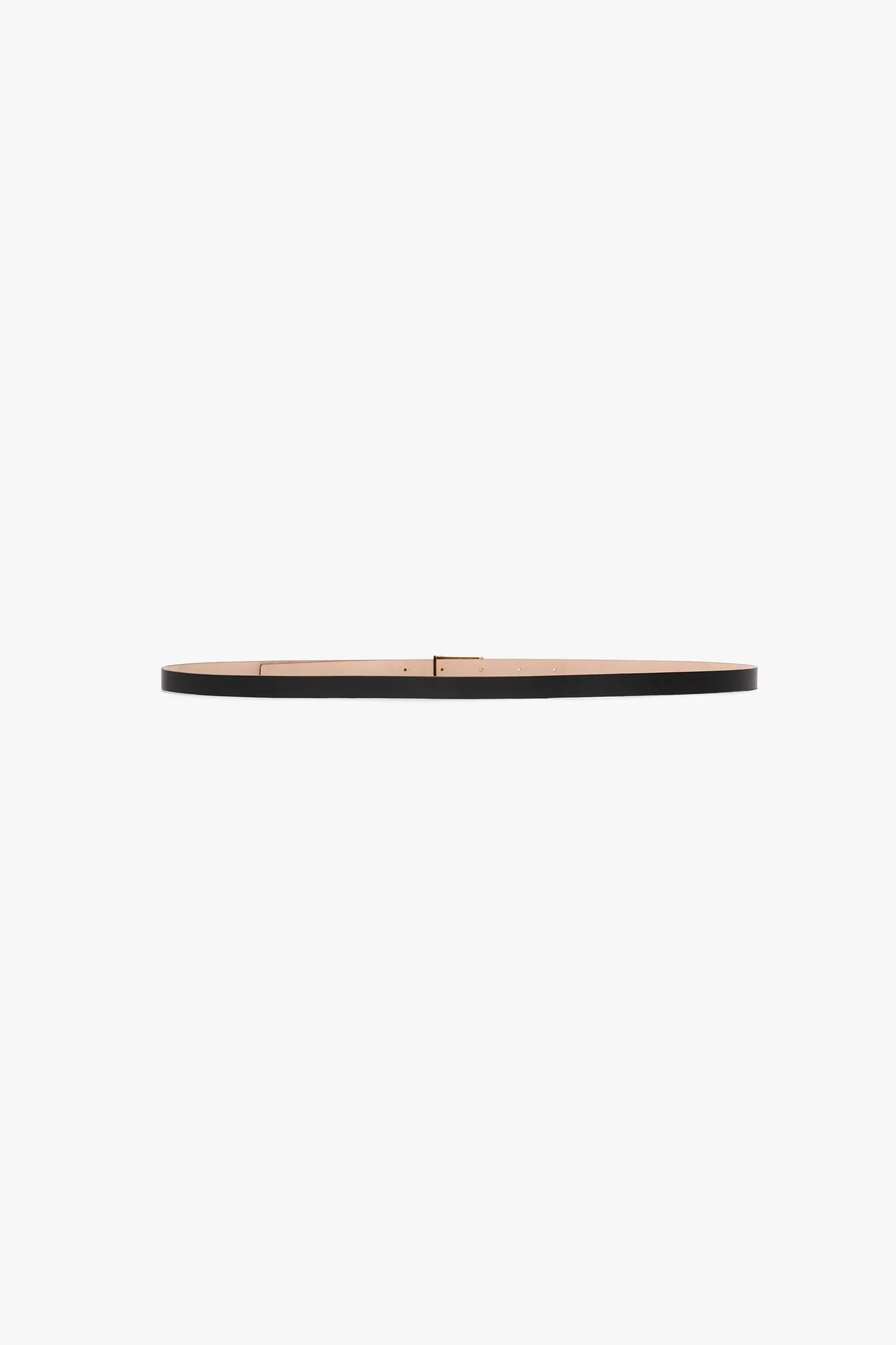 Micro Frame Belt In Black Leather