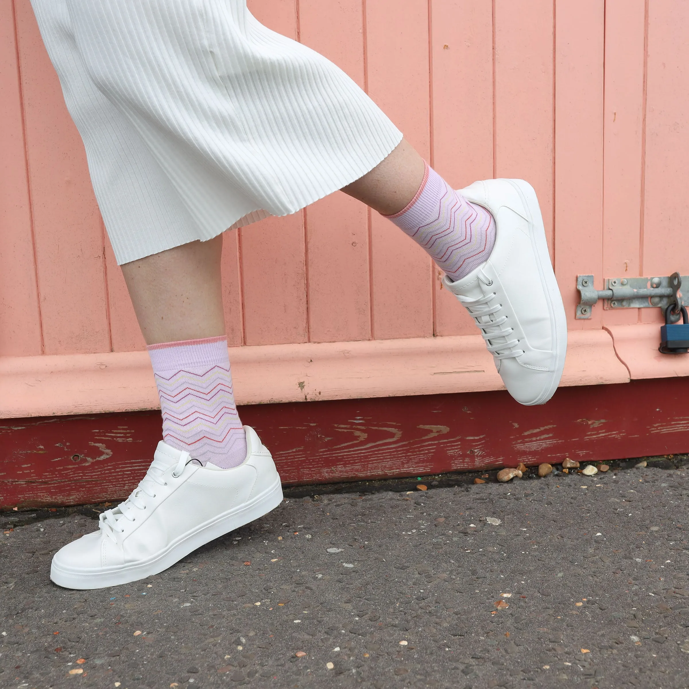 Oblique Women's Socks - Lilac