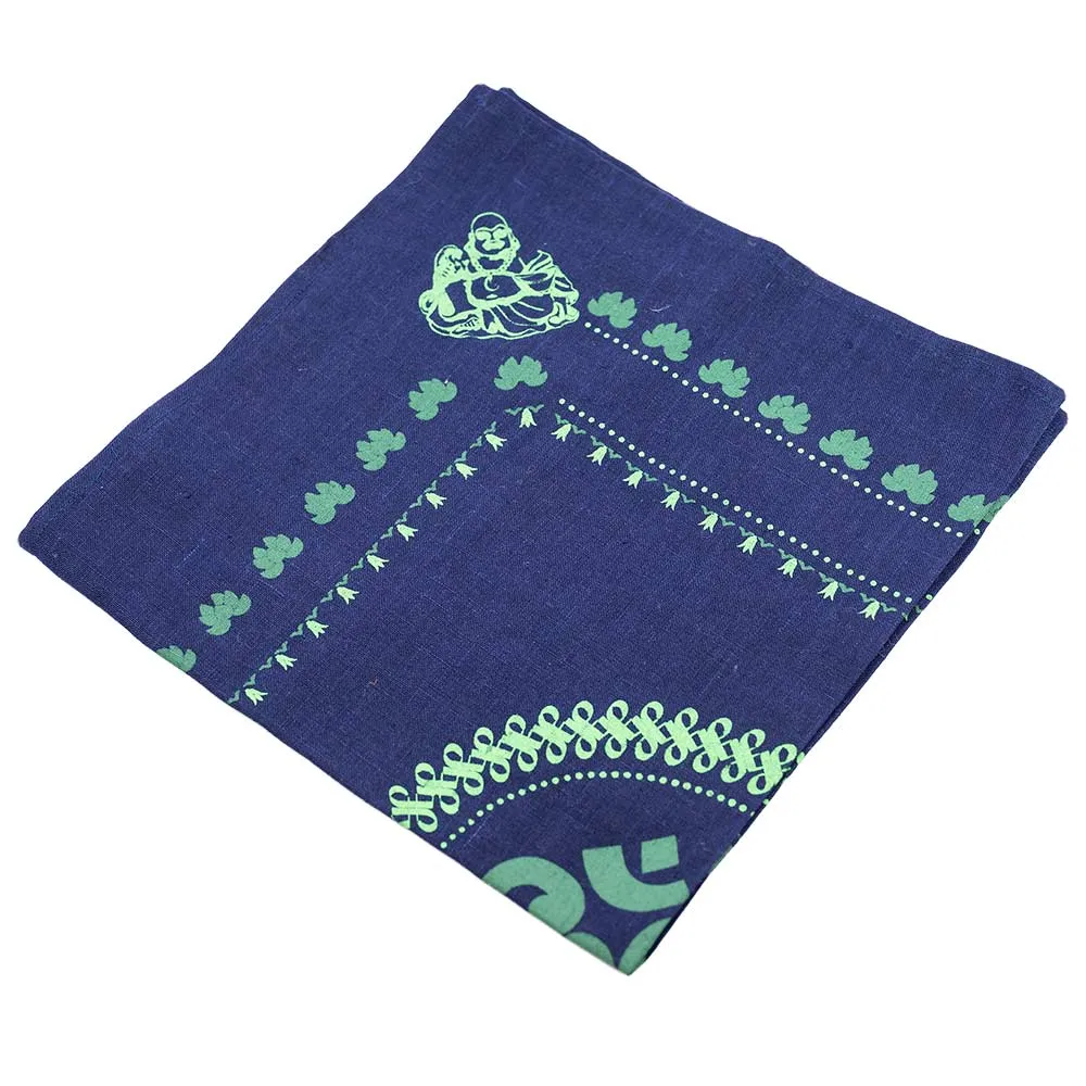 Organic Hemp Bandana - Buddha Om Design (22 x 22)