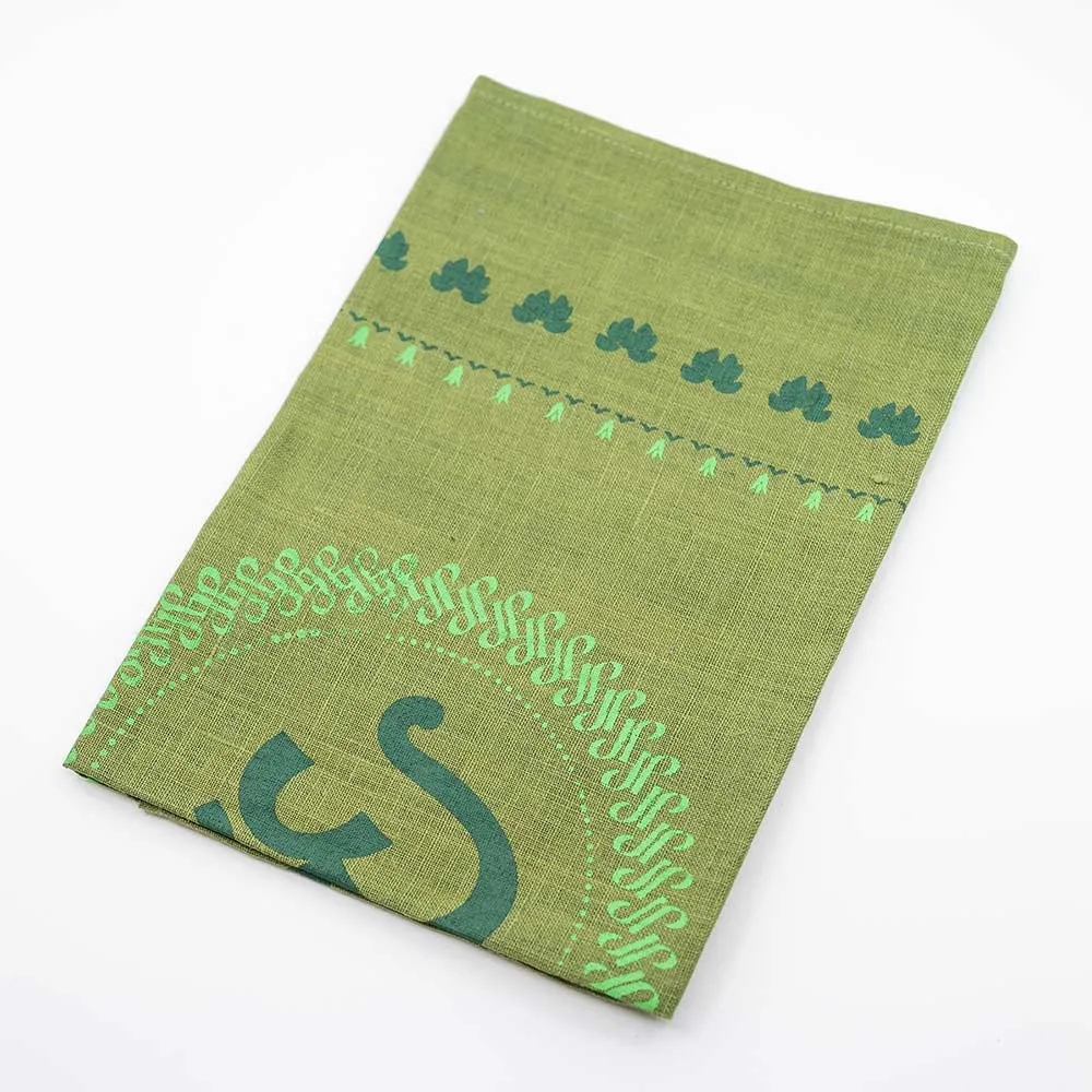 Organic Hemp Bandana - Buddha Om Design (22 x 22)