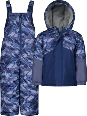 OshKosh Boys Heavy Snowsuit | Jacket and Snow Bib Overall Pants and Gloves
