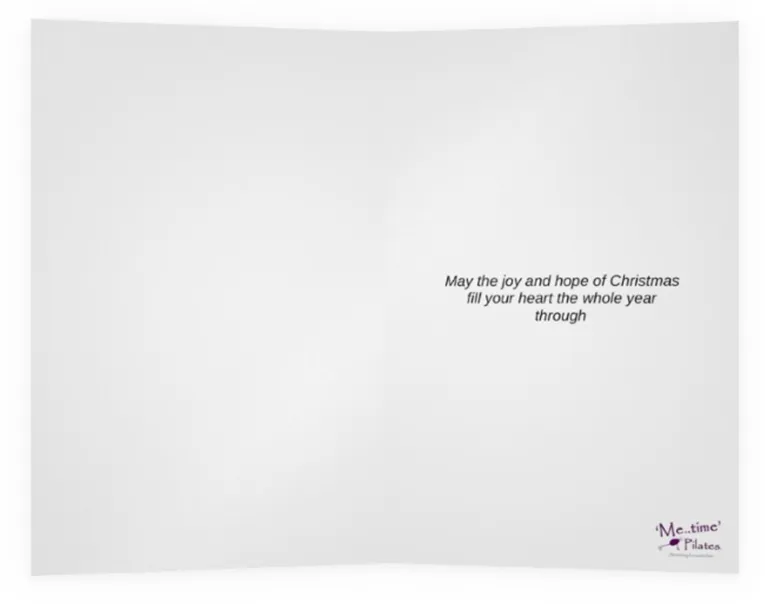 Pilates Christmas Card - "Plank Your Way to a Merry Christmas!"