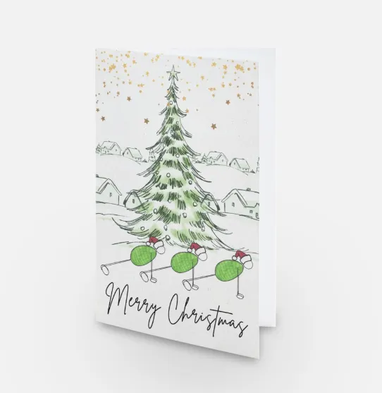 Pilates Christmas Card - "Plank Your Way to a Merry Christmas!"
