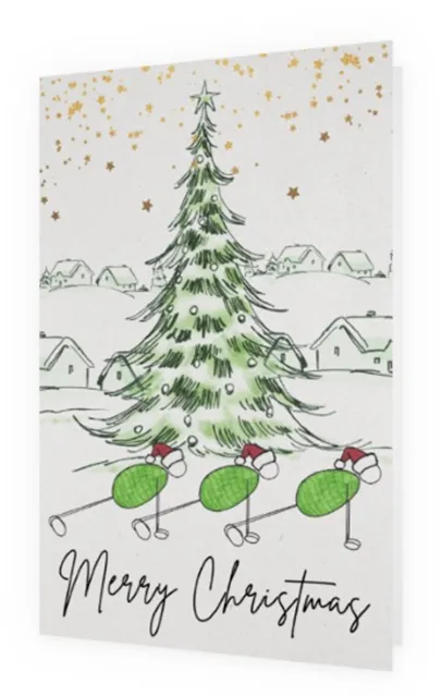 Pilates Christmas Card - "Plank Your Way to a Merry Christmas!"