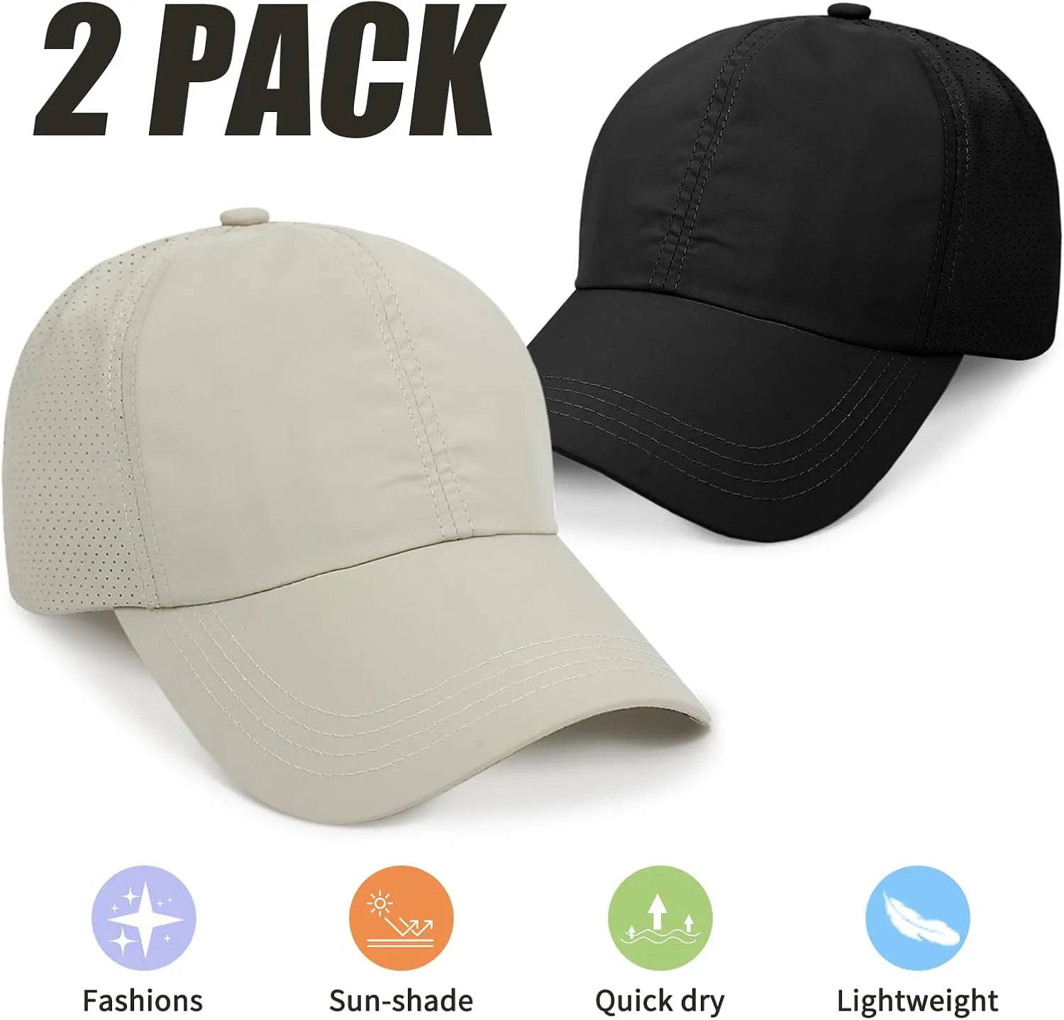 Ponytail Hats for Women Baseball Caps High Messy Buns Women Hats Baseball Caps Breathable Quick Dry Running Hats for Women
