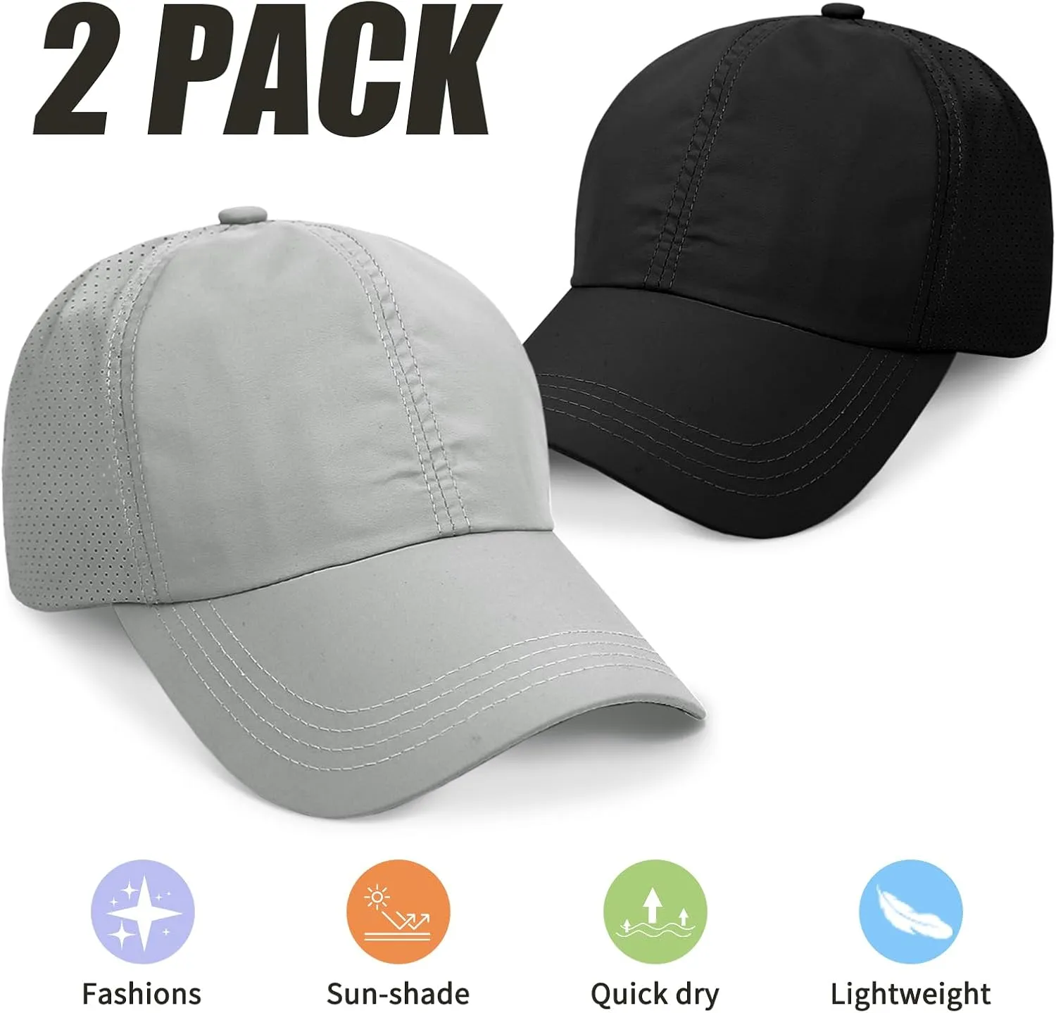 Ponytail Hats for Women Baseball Caps High Messy Buns Women Hats Baseball Caps Breathable Quick Dry Running Hats for Women