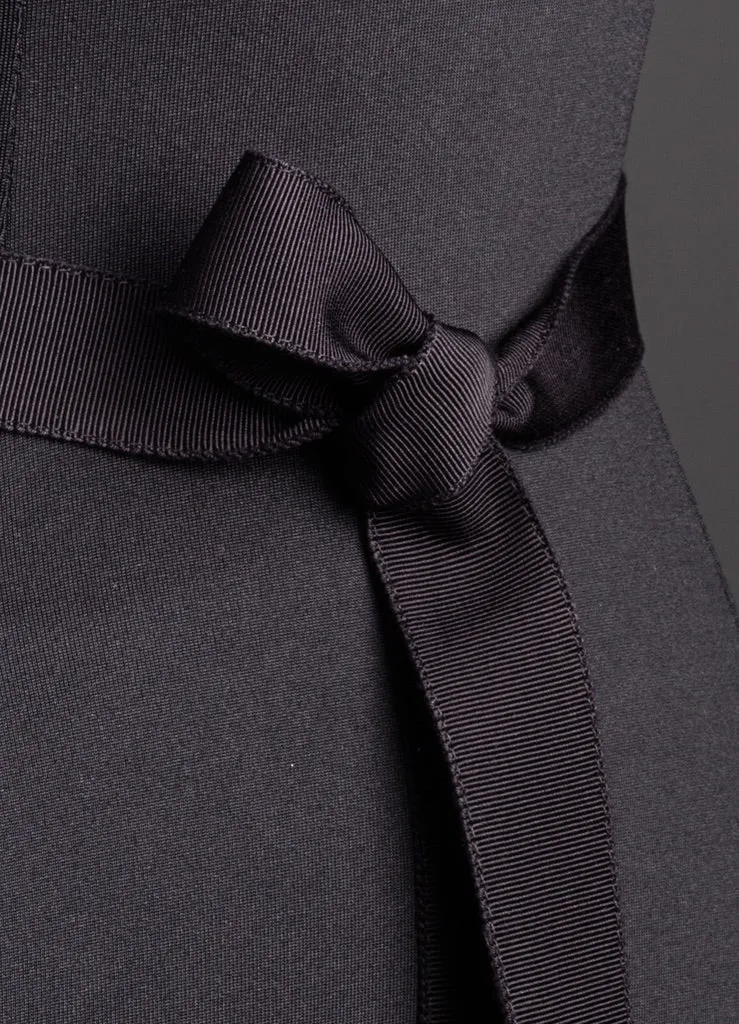 Ribbon Belt, Narrow - Black