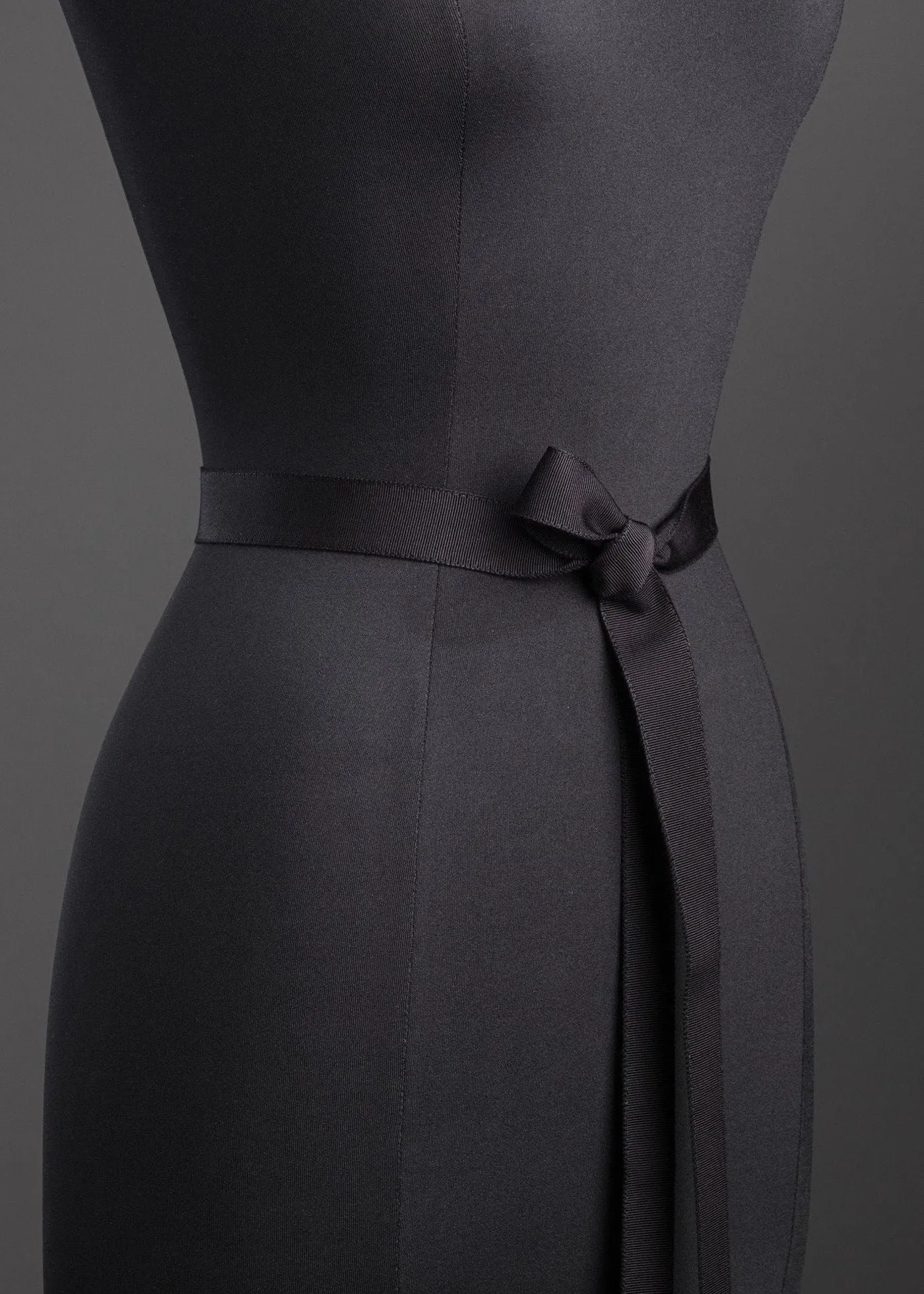 Ribbon Belt, Narrow - Black