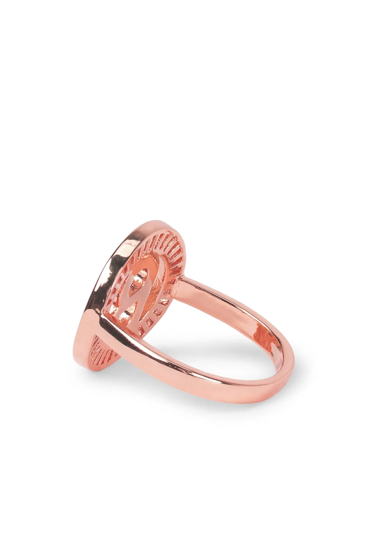 Round Ring Brooch - Rose Gold