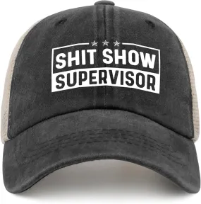 Show Supervisor Baseball Hat Funny Caps for Men Women Unisex Vintage Caps