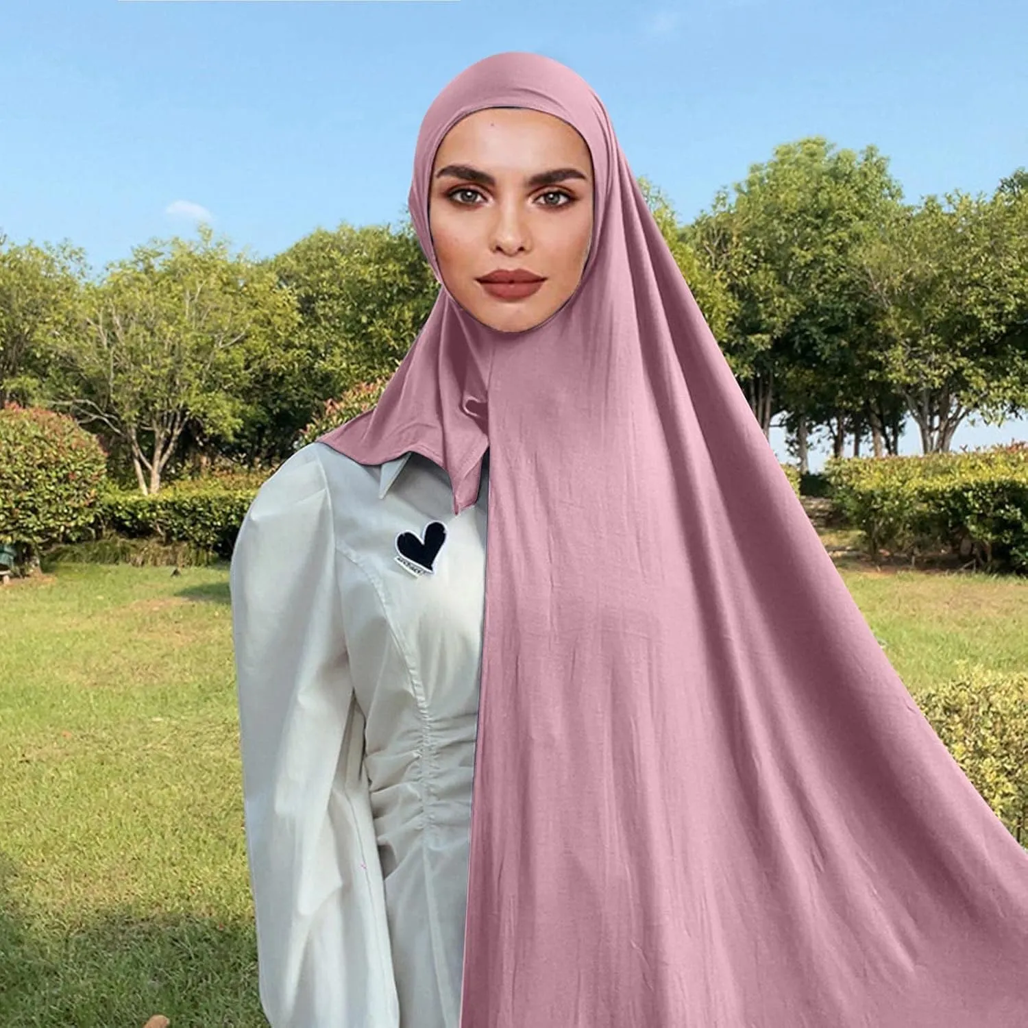 Women Hair Scarf Scarfs For Women Winter Muslim Head Scarf Solid Color Long Scarf Wrap Scarves Cotton Scarf For Women