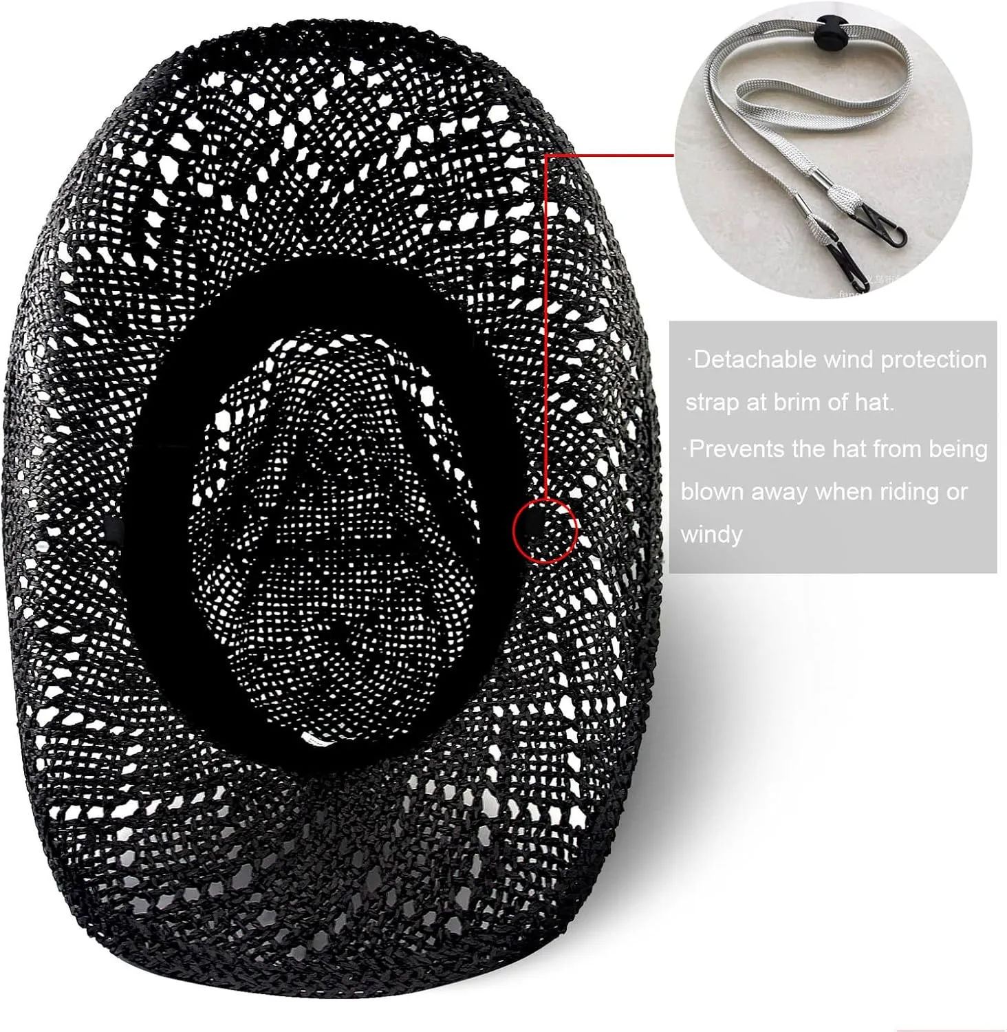 Women's Western Cowgirl Hat Men's Cowboy Hat Straw Cowboy Hat Woven Sun Hat Western HatUnique Two Decorative Bands