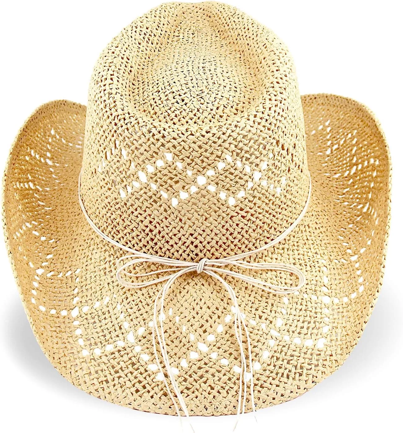 Women's Western Cowgirl Hat Men's Cowboy Hat Straw Cowboy Hat Woven Sun Hat Western HatUnique Two Decorative Bands
