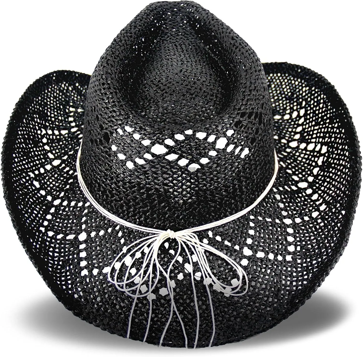 Women's Western Cowgirl Hat Men's Cowboy Hat Straw Cowboy Hat Woven Sun Hat Western HatUnique Two Decorative Bands
