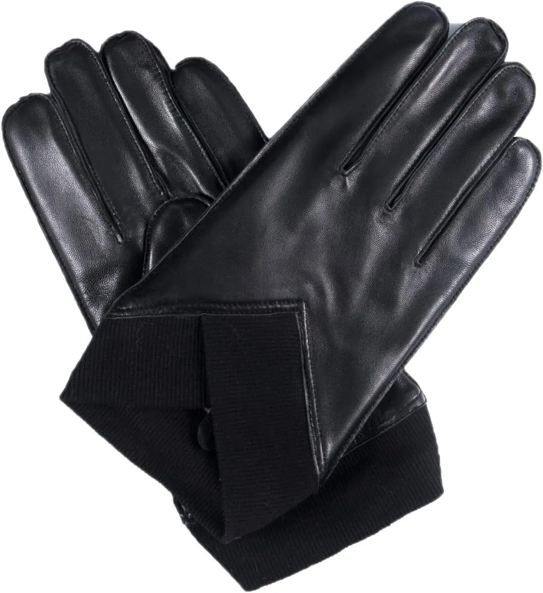 YISEVEN Men's Lambskin Leather Gloves Touchscreen